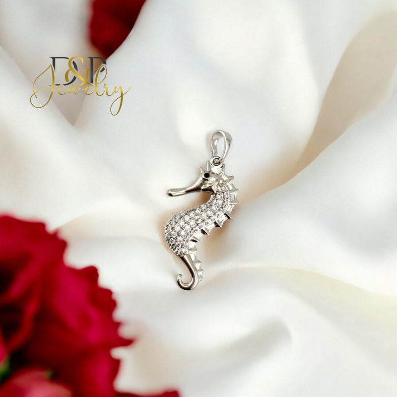 SILVER SEAHORSE PENDANT P799