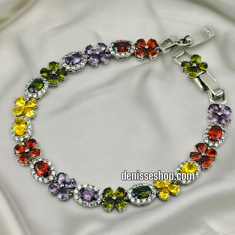 SILVER COLORFUL BRACELET BR409