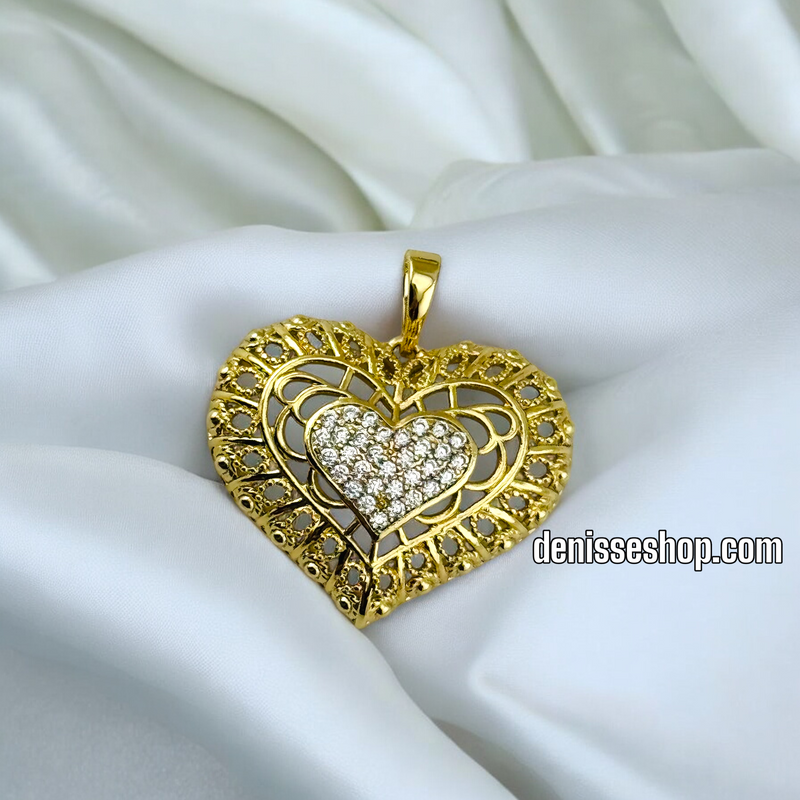 14K HEART PENDANT P515