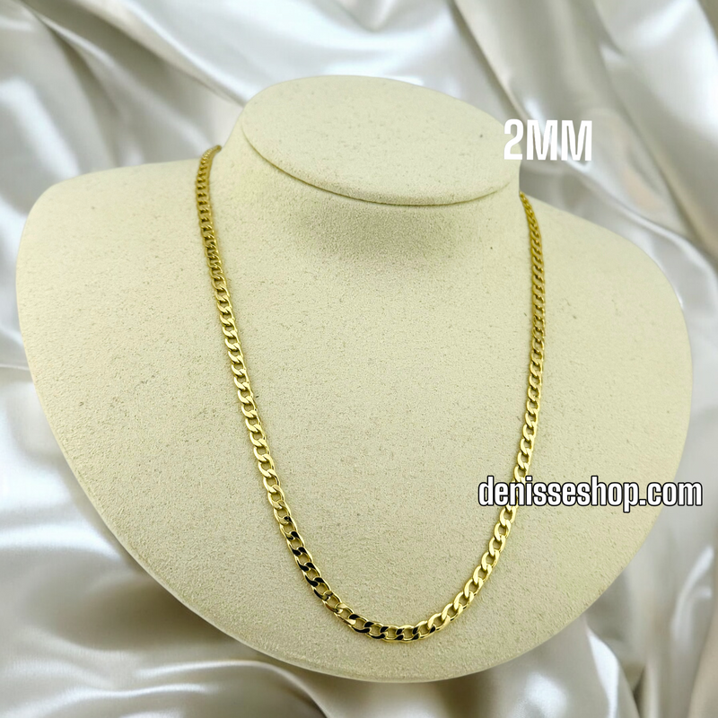 14K CUBAN CHAIN 2MM CH03