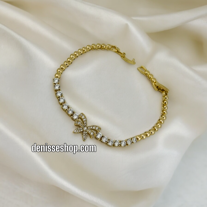 14K BOW BRACELET BR371