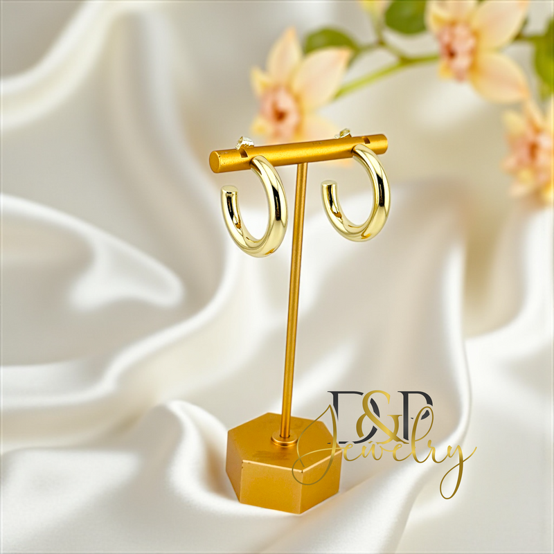14K FASION GOLD HOOP HP729