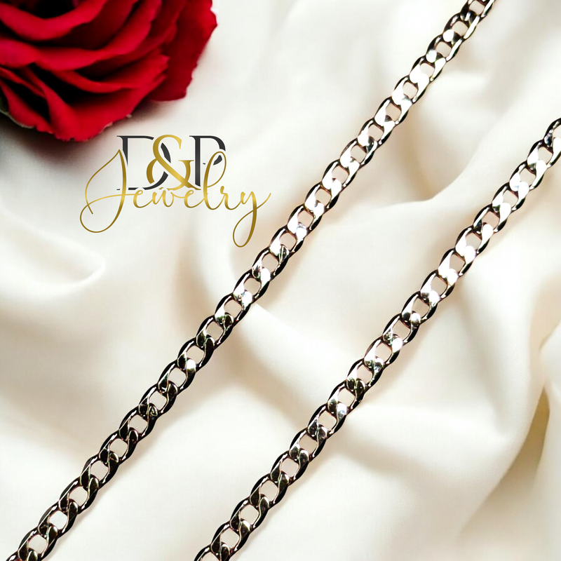 CUBAN SILVER CHAIN 2MM CH096