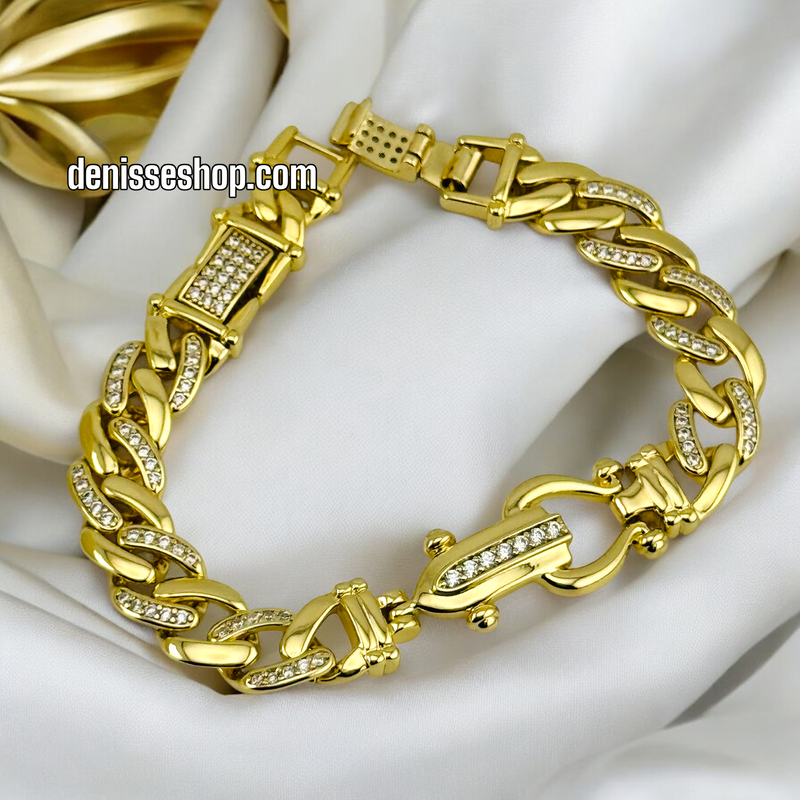 14K /WOMAN LINK BLING CHAIN BRACELET BR574