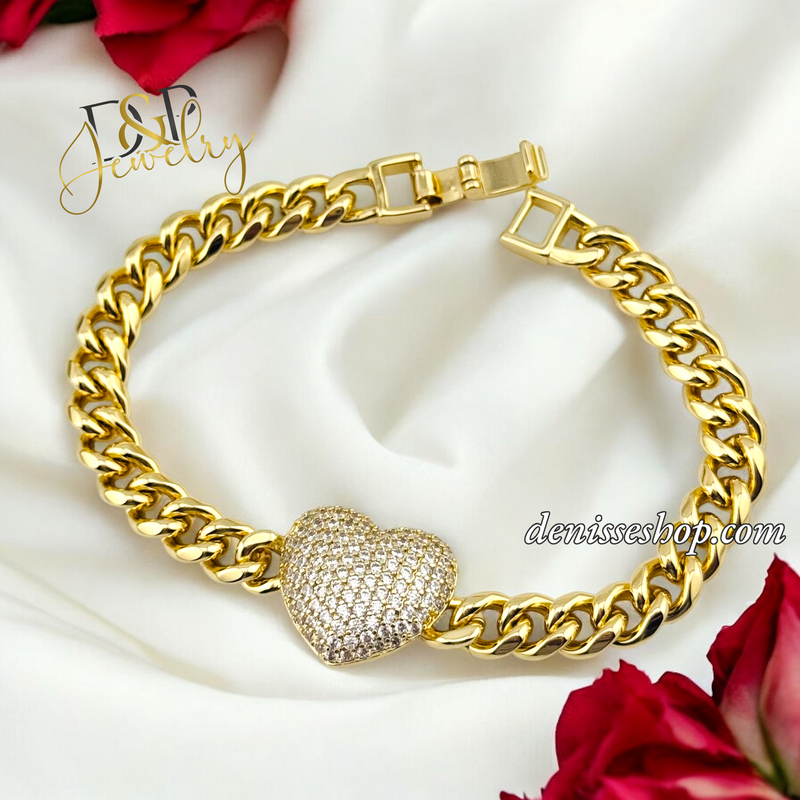 14K HEART NECKLACE SET N10