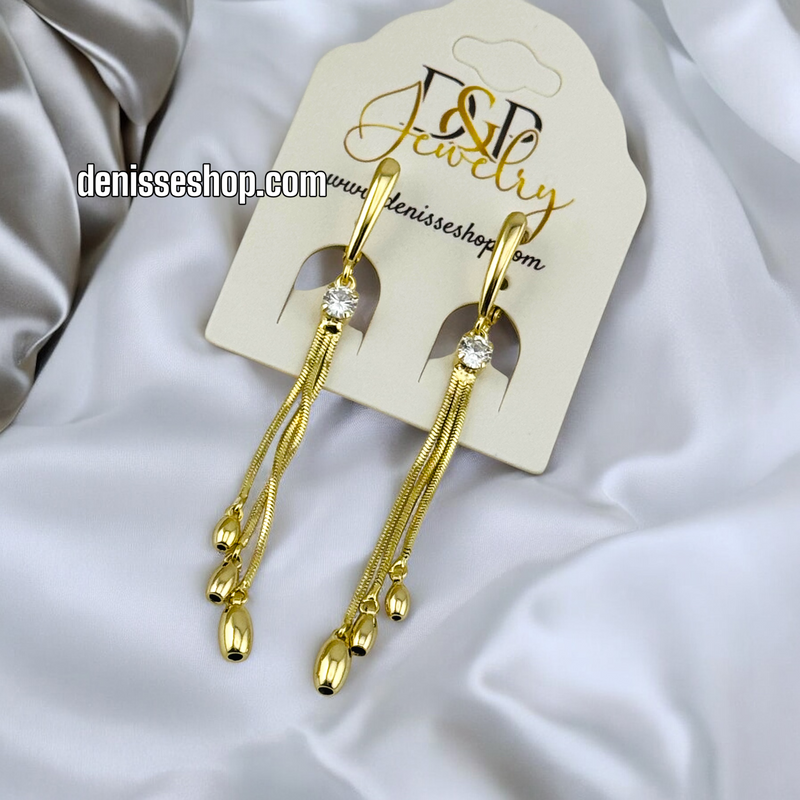 14K WOMAN GOLD EARRING E747