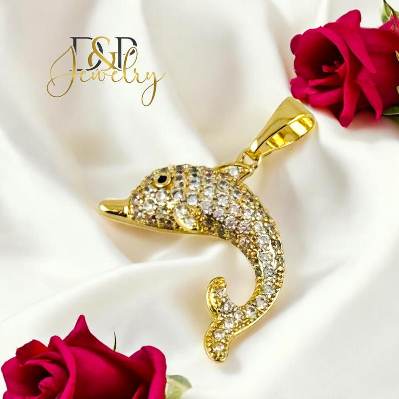 14K DOLPHIN PENDANT P836