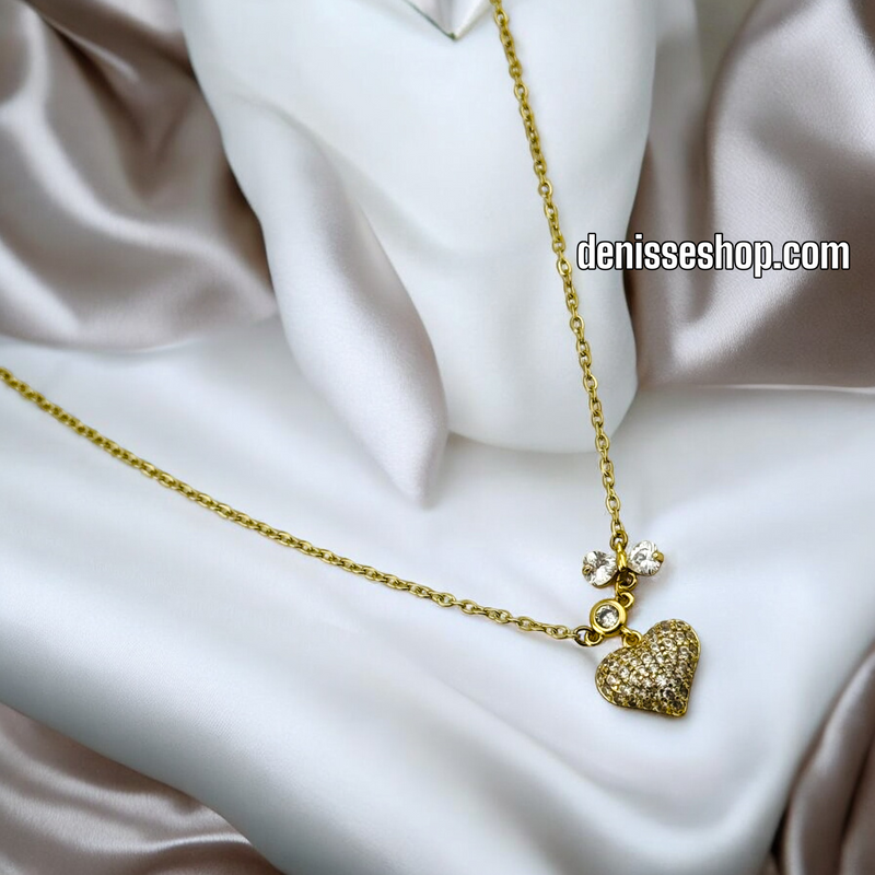 14K HEART NECKLACE N74