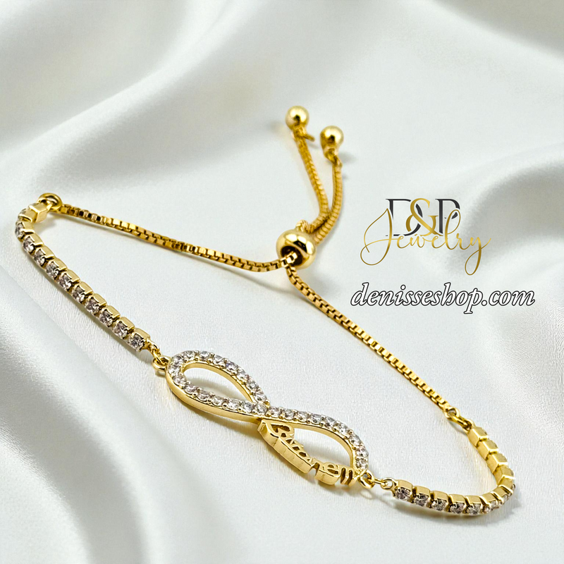 14KGOLD/INFINITY ADJUSTABLE BRACELET BR877