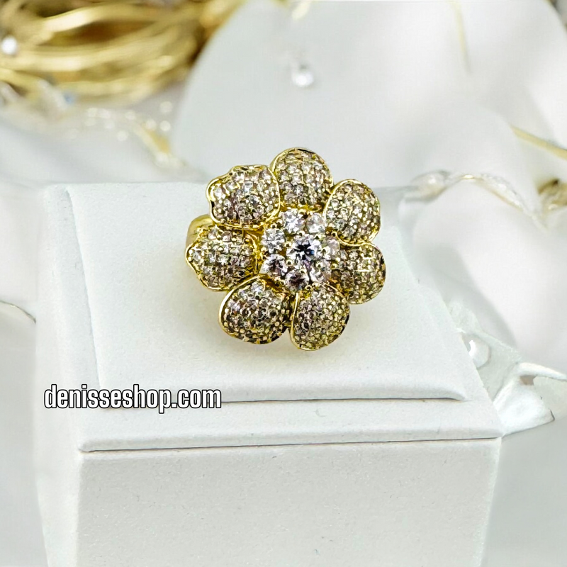 14K FLOWER RING RG224