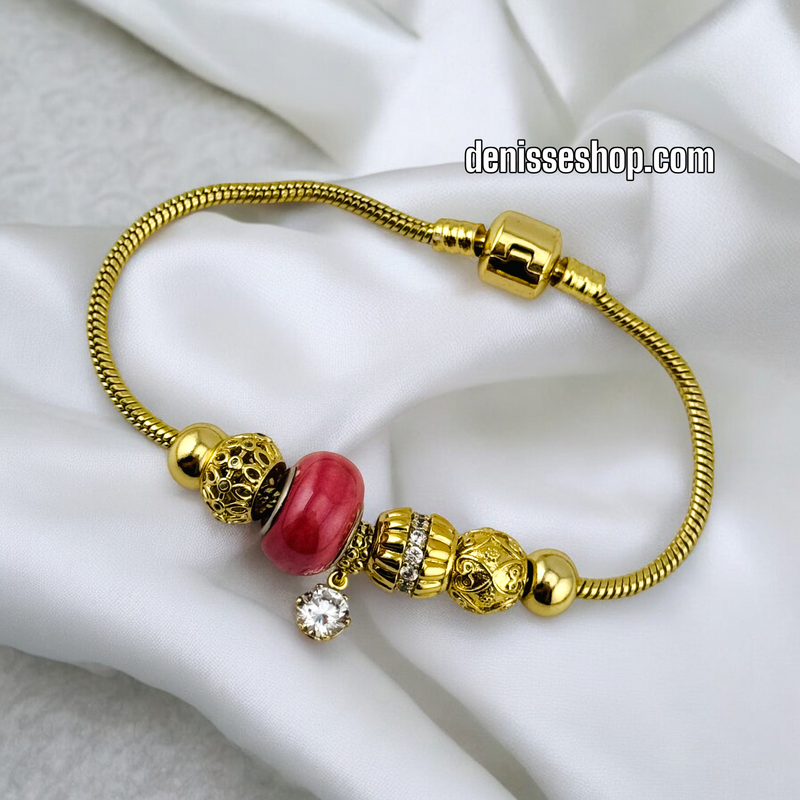 14K PINK PANDORA BR486