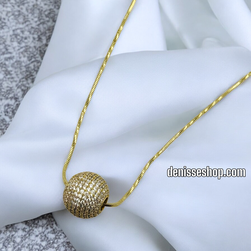 14K FASHION BALL NECKLACE N217