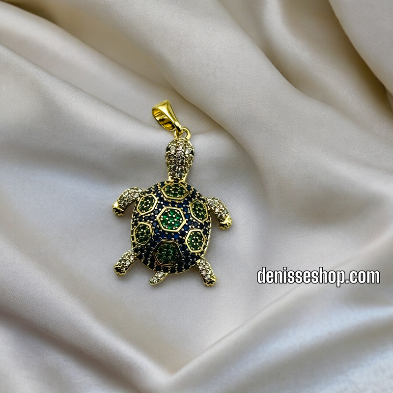 14K TURTLE PENDANT P383