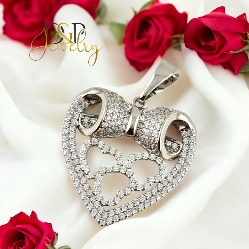 SILVER HEART PENDANT P854