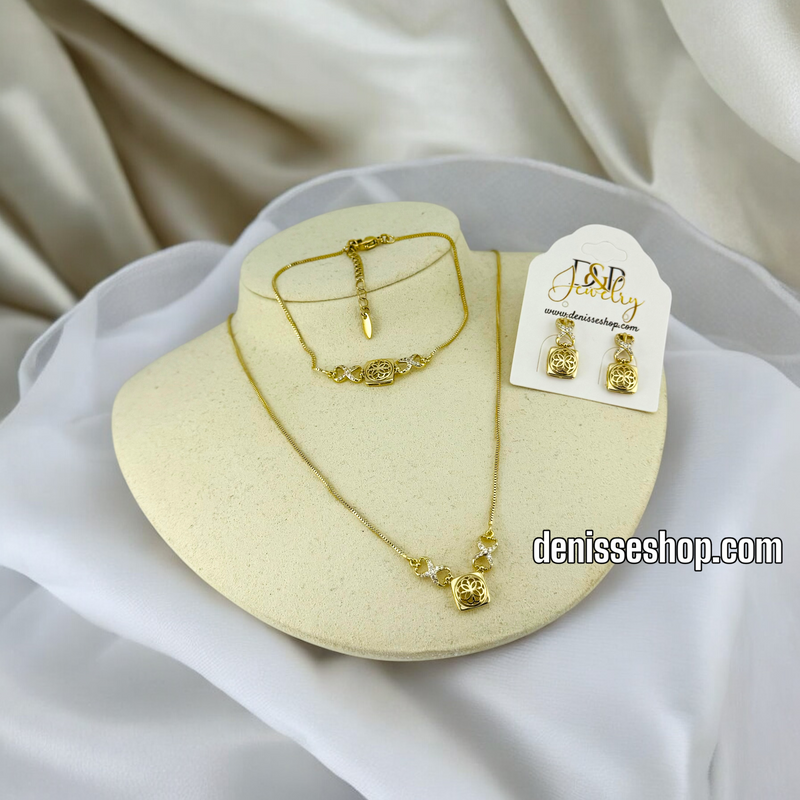 14K WOMAN/ INFINITY NECKLACE SET N150