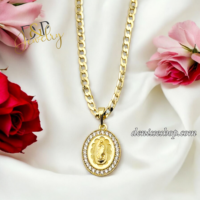 14K WOMEN/GIRL MARY SMALL PENDANT P688