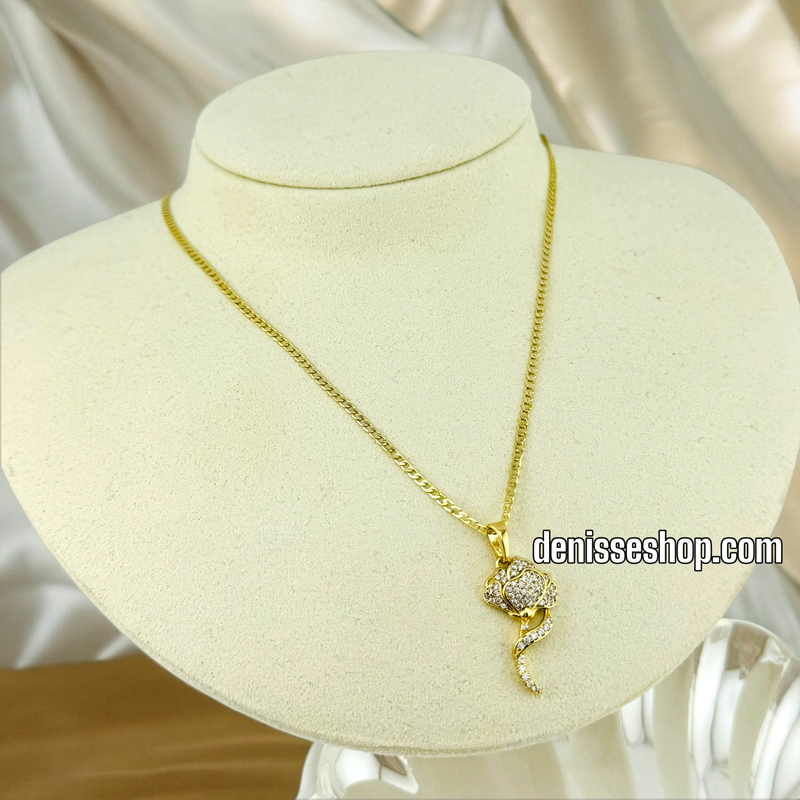 14K ROSE PENDANT PENDANT P504