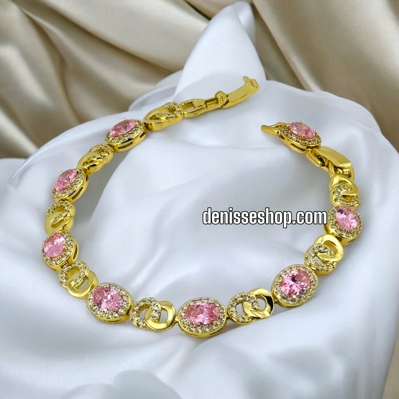 14K PINK DESIGN BRACELET BR492