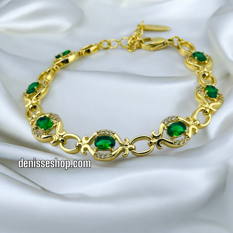 14K GREEN BRACELET BR428