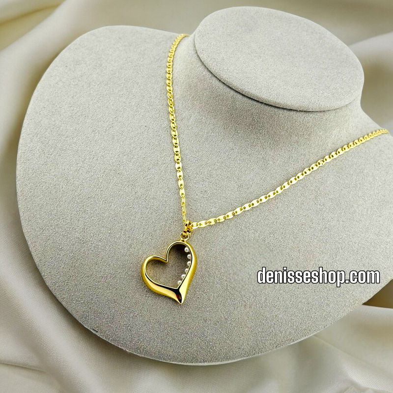 14K HEART PENDANT P391