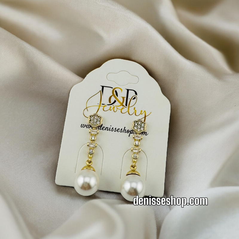 14K PEARL EARRINGS E508