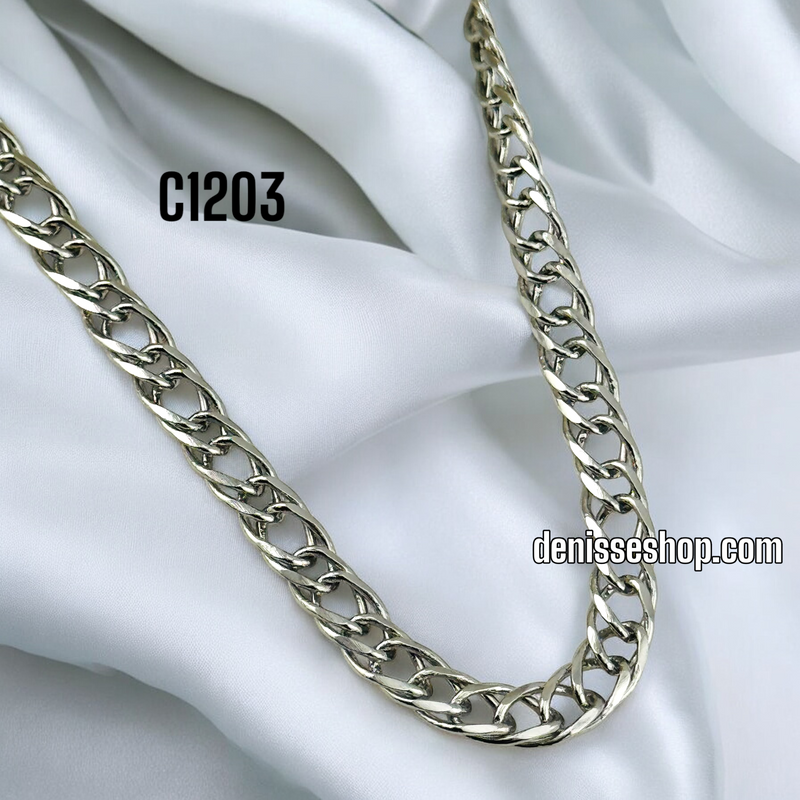 FASHION ROUND SILVER CHAIN 5MM C1203