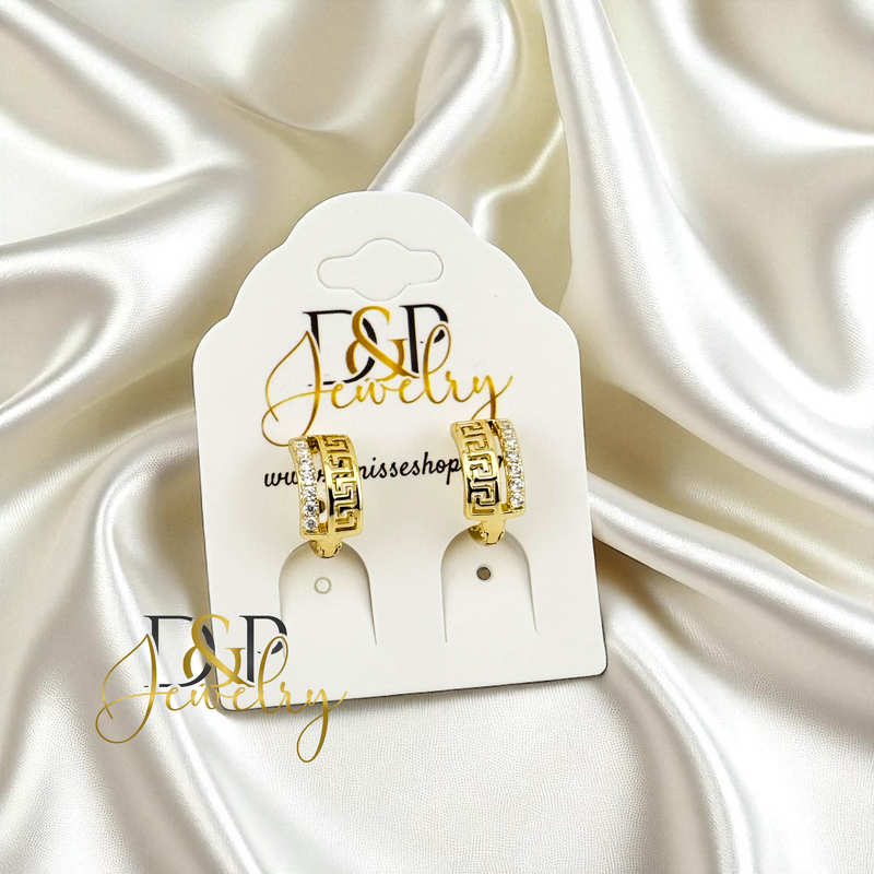 14K GOLD FASHION HOOP EARRING HP740