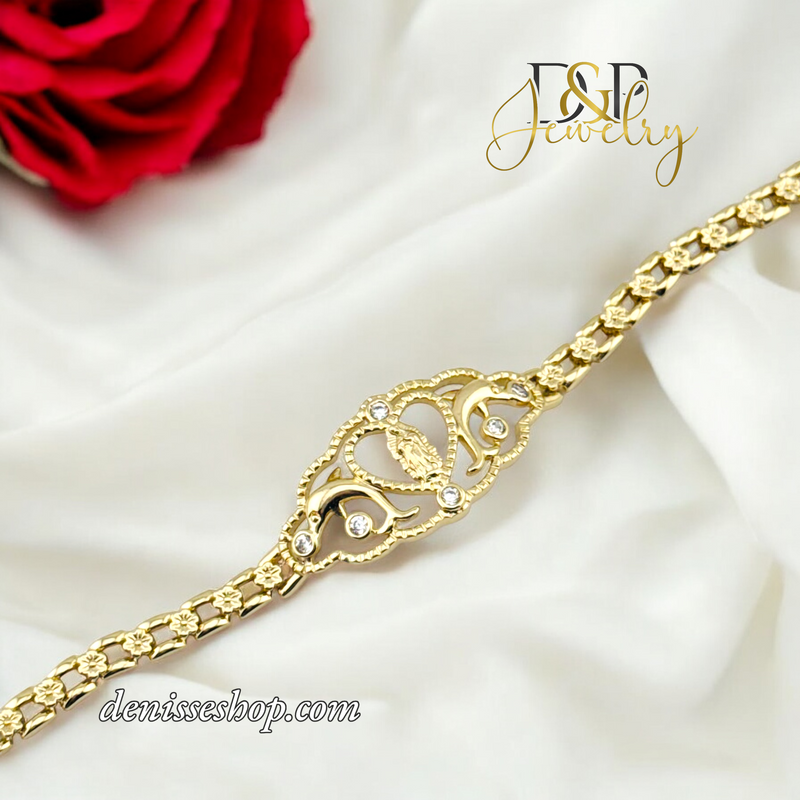 14K WOMEN MARY BRACELET BR666