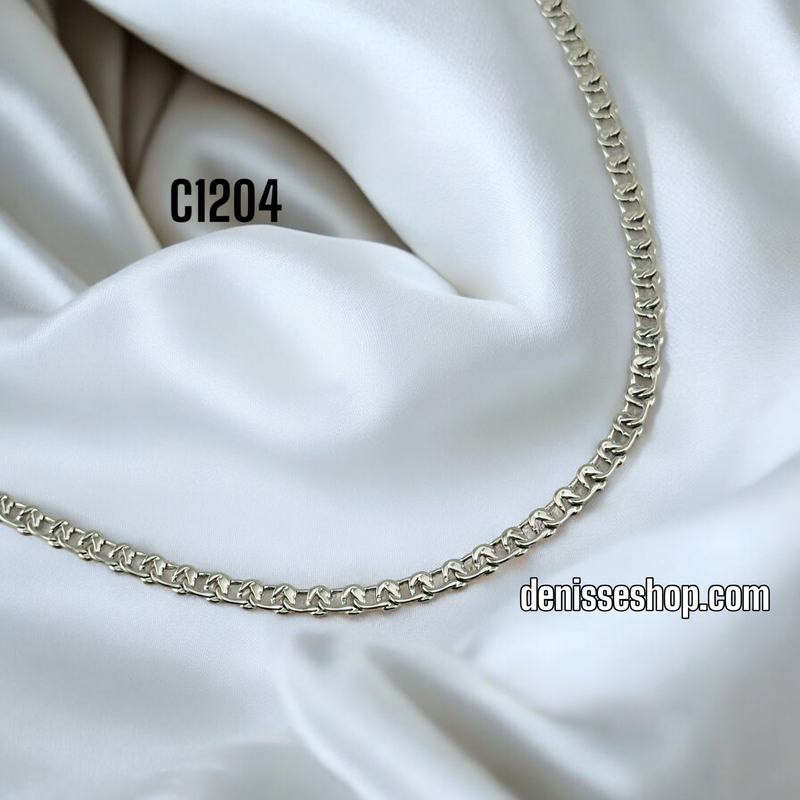 FASHION ROUND SILVER CHAIN 5MM C1203