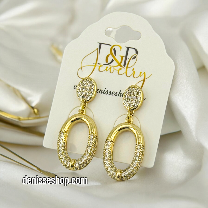 14K FASHION GOLD EARRING E649