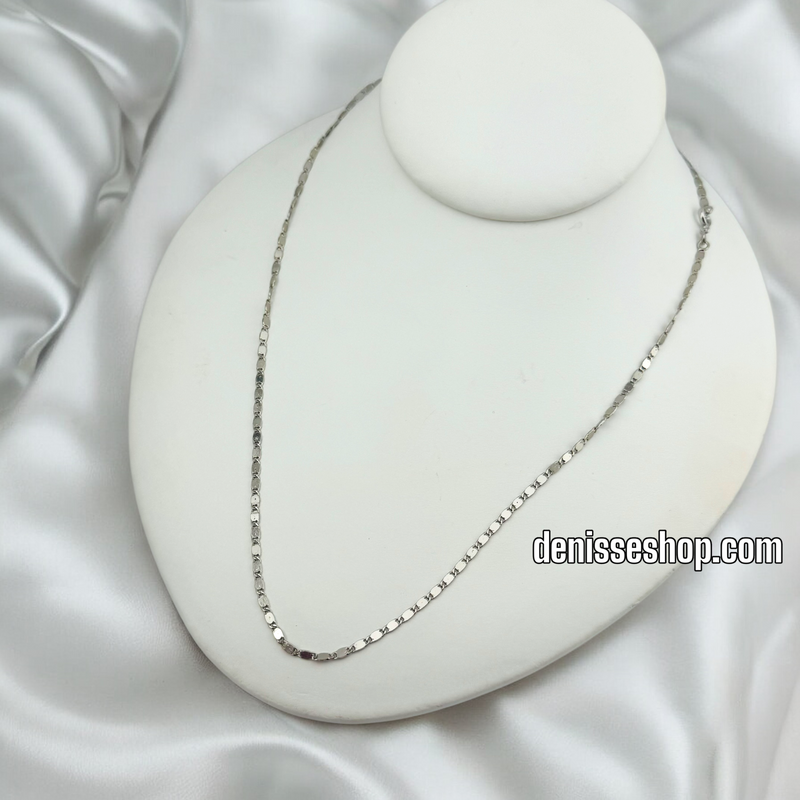 14K SILVER MIRROR DESIGN CHAIN CH053