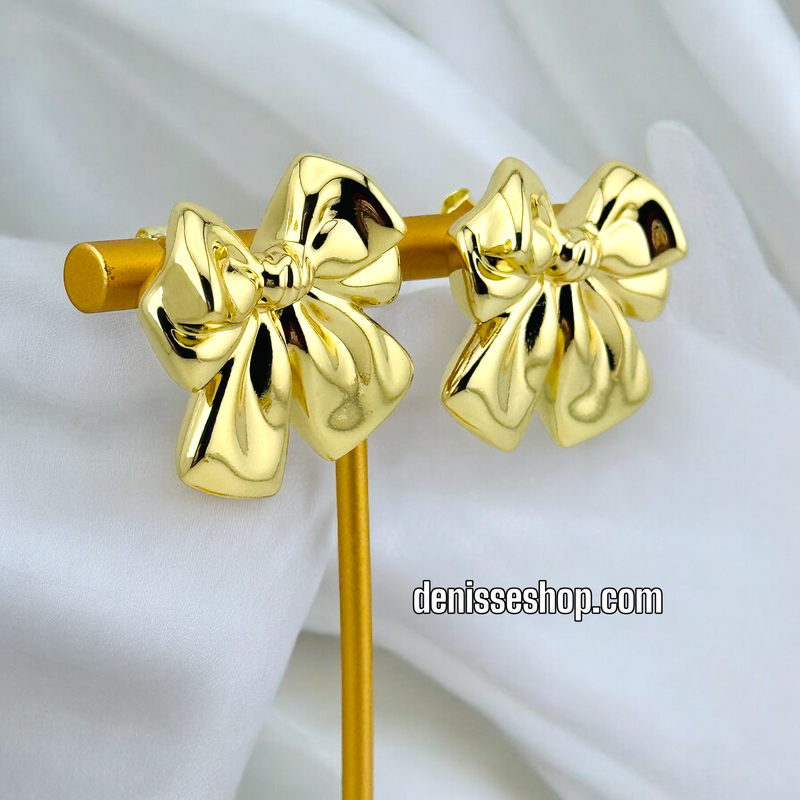 14K FASHION GOLD EARRING E589