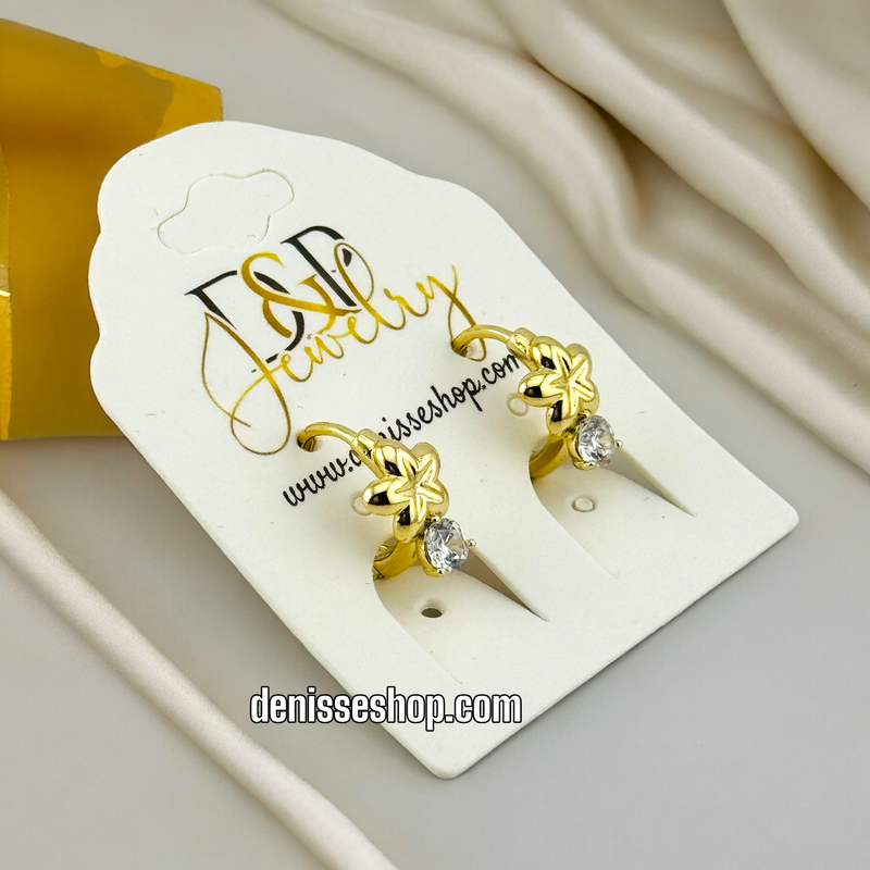 14K FLOWER EARRINGS E514