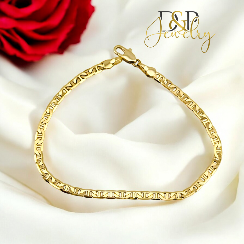14K MIRROR MARINER BRACELET BR747