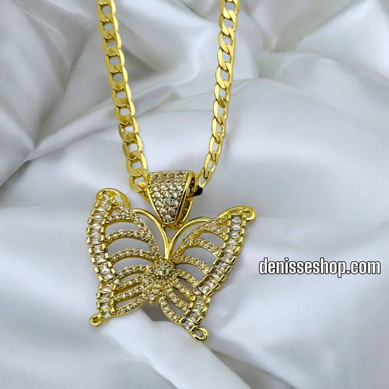 14K / BLING BUTERFLY PENDANT P569