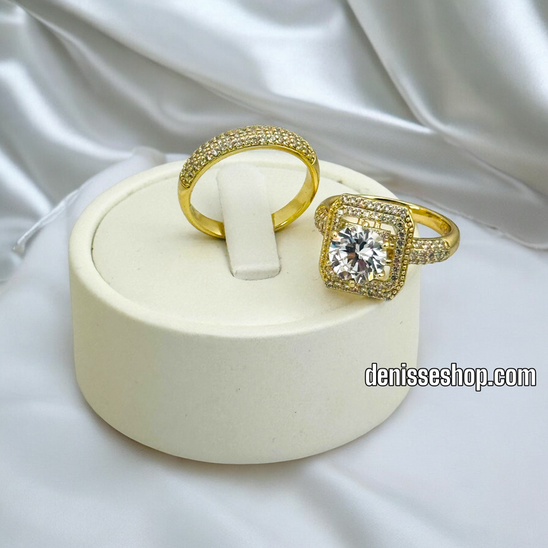 14K DOUBLE WEDDING RING RG240