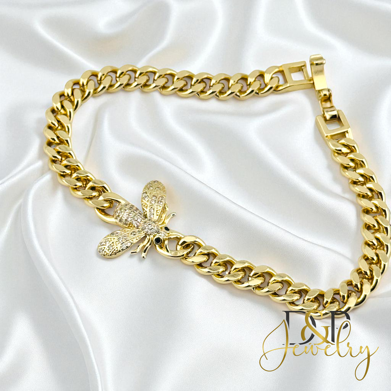 14K BEE GOLD BRACELET BR782