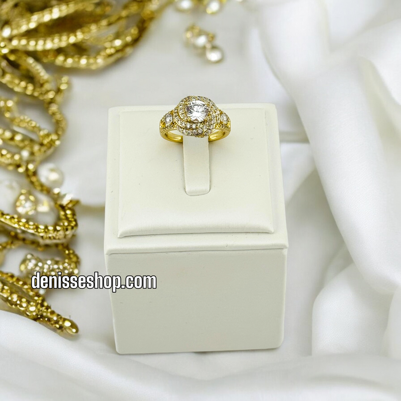 14K WHITE ROSE RING RG211