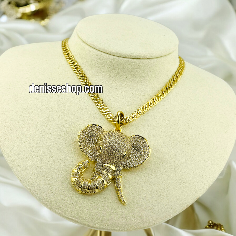 14K FASHION ELEPHANT PENDANT P456