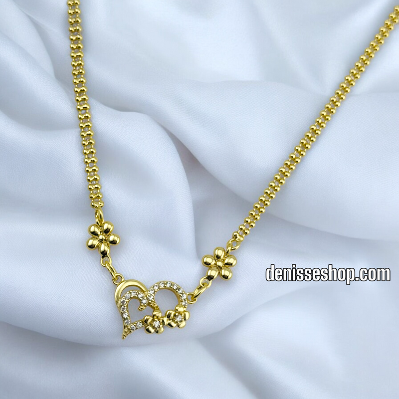 14K HEART NECKLACE N211