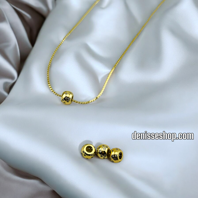 14K FASHION BEAD P608