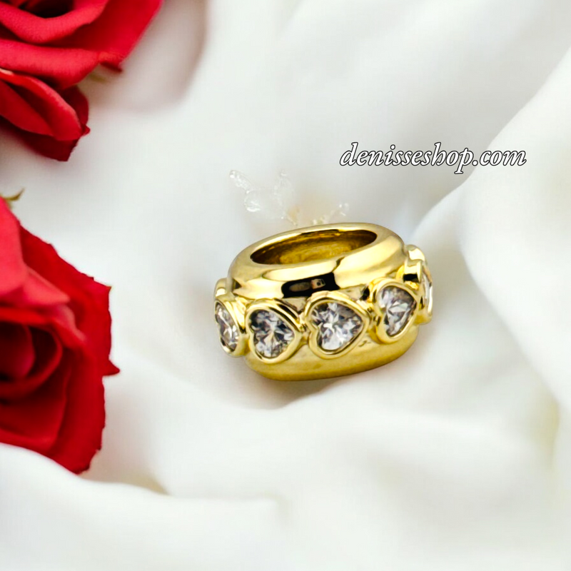 14K HEARTS BIG SPACER P675