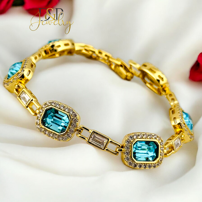 14K ELEGANT BLUE BRACELET BR692