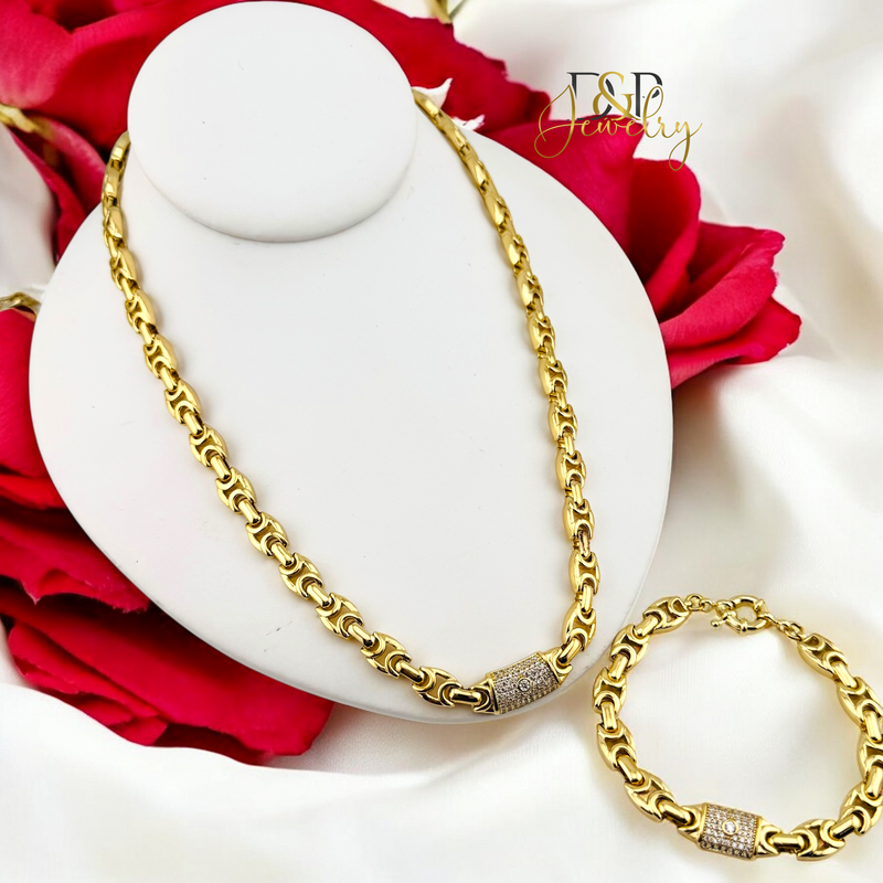 14K DESIGN NECKLACE SET N264