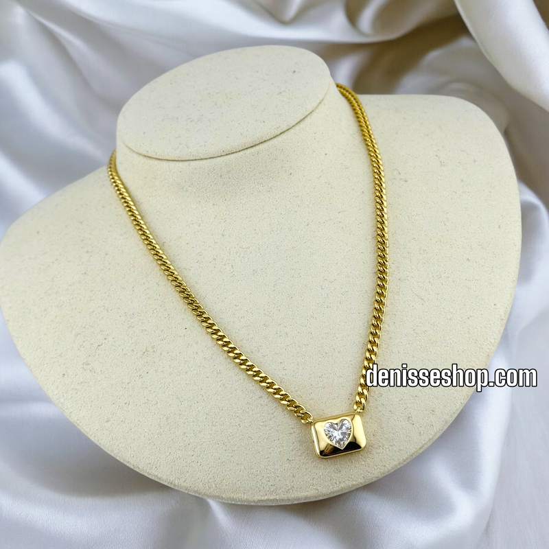 14K / WOMEN / HEART CHEST NECKLACE N122