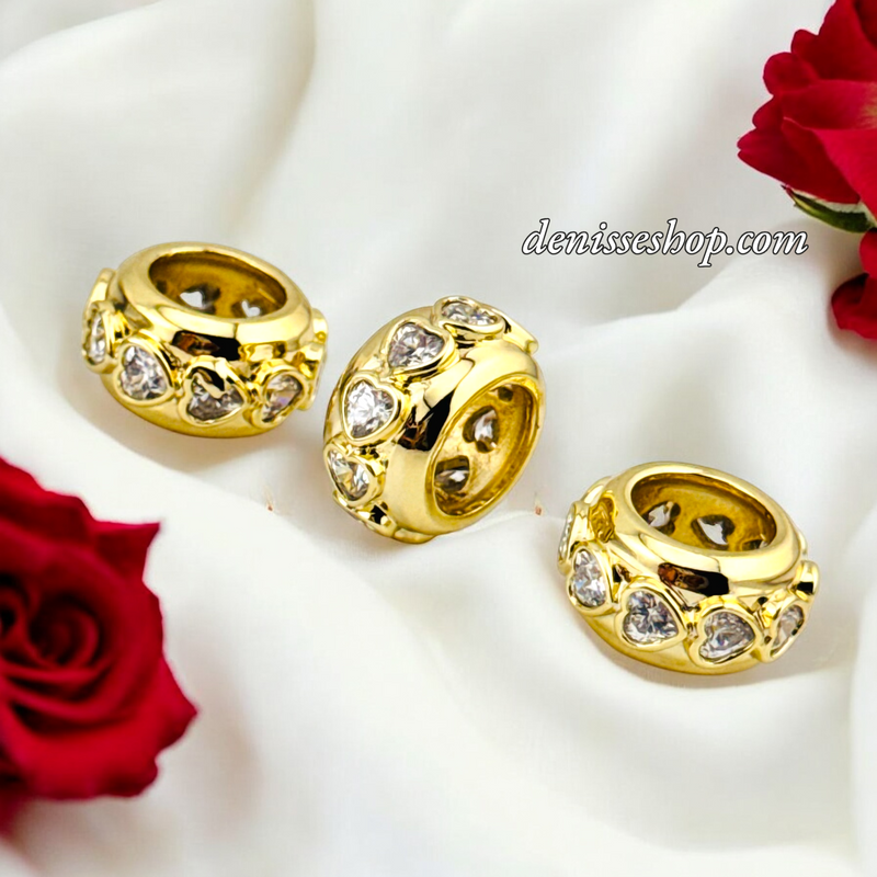 14K HEARTS BIG SPACER P675