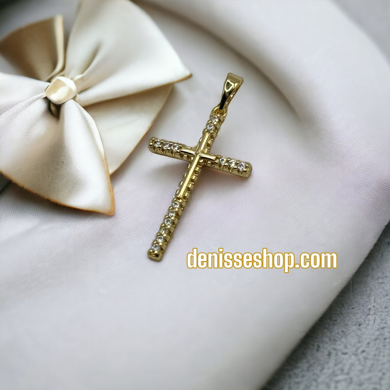 14K Cross Pendant P163