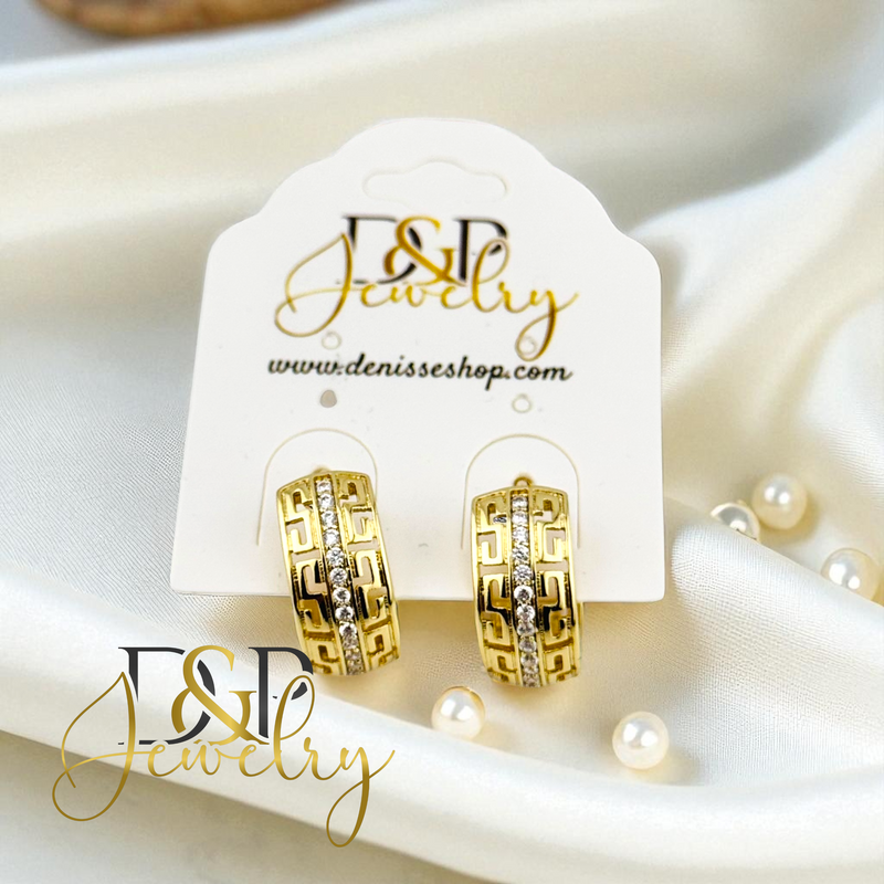 14K THICK SHORT HOOP HP712