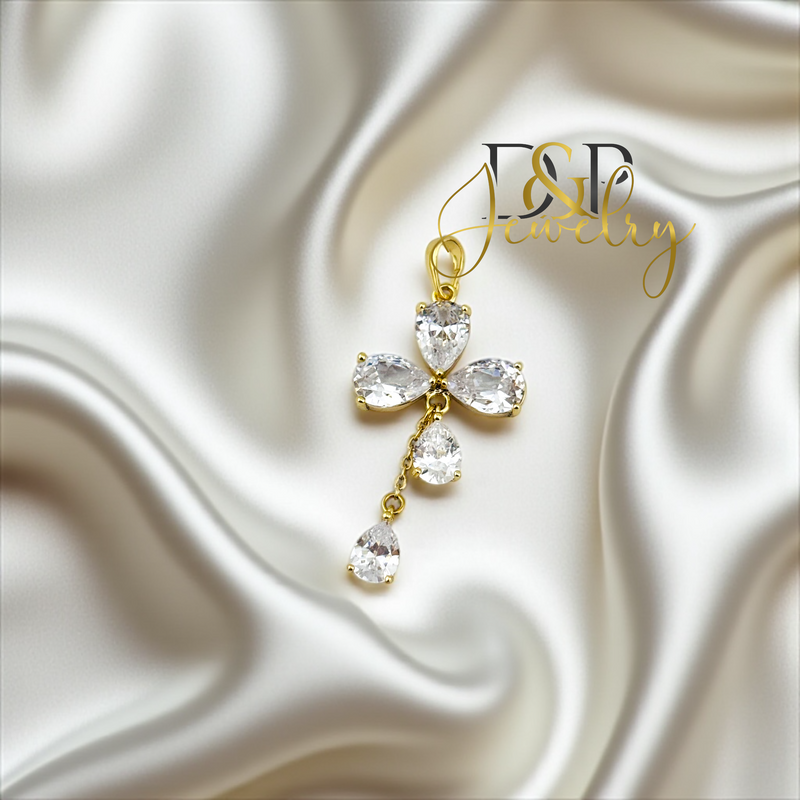 14K FLOWER PENDANT P842