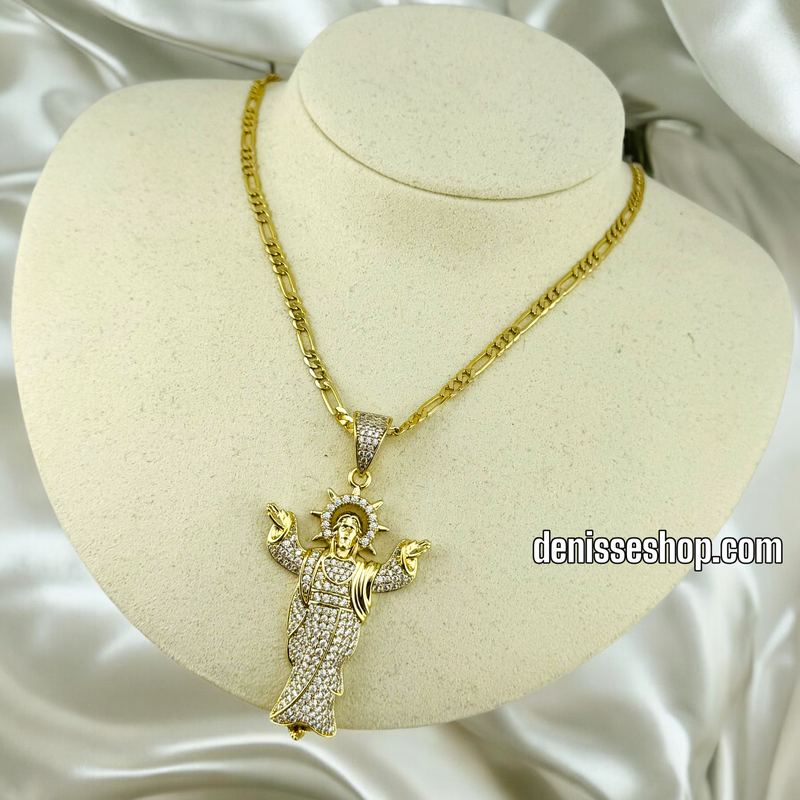 14K WOMEN / MEN JESUS PENDANT P533